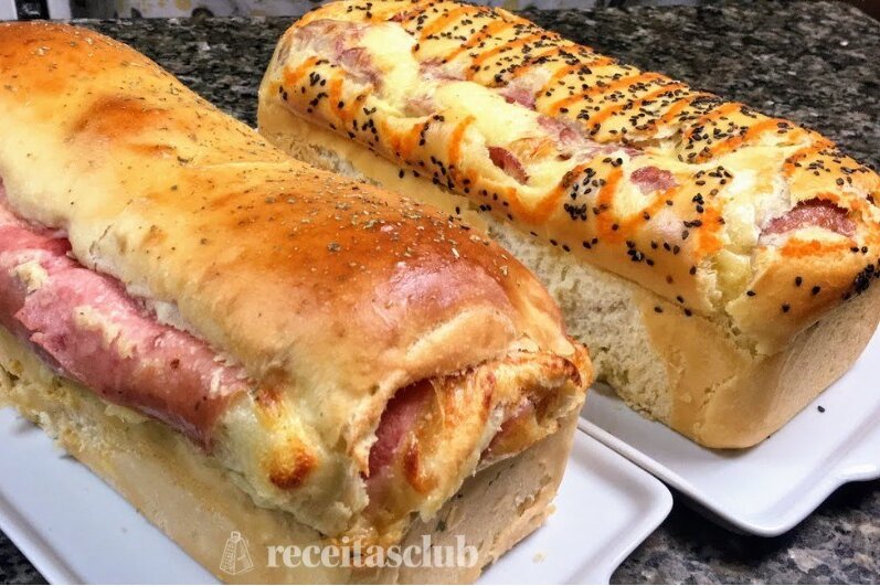 Como fazer pão caseiro recheado