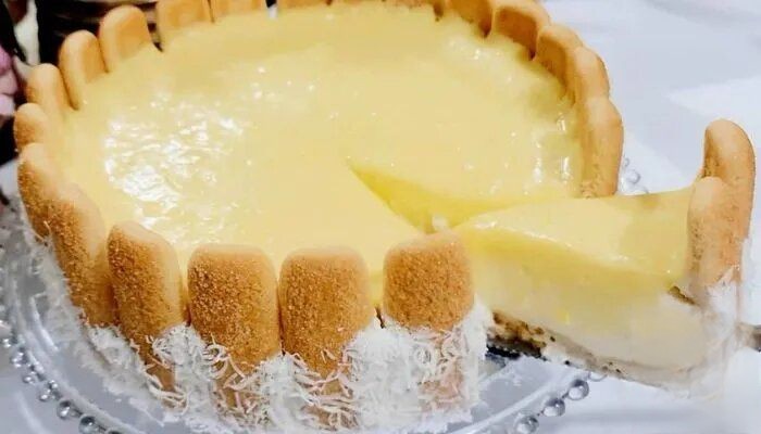 Torta de Limão com Bolacha Champanhe