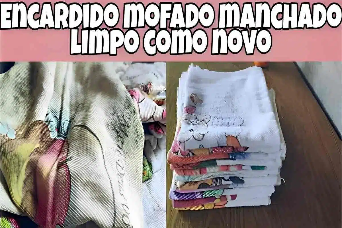 misturinha para clarear panos de prato