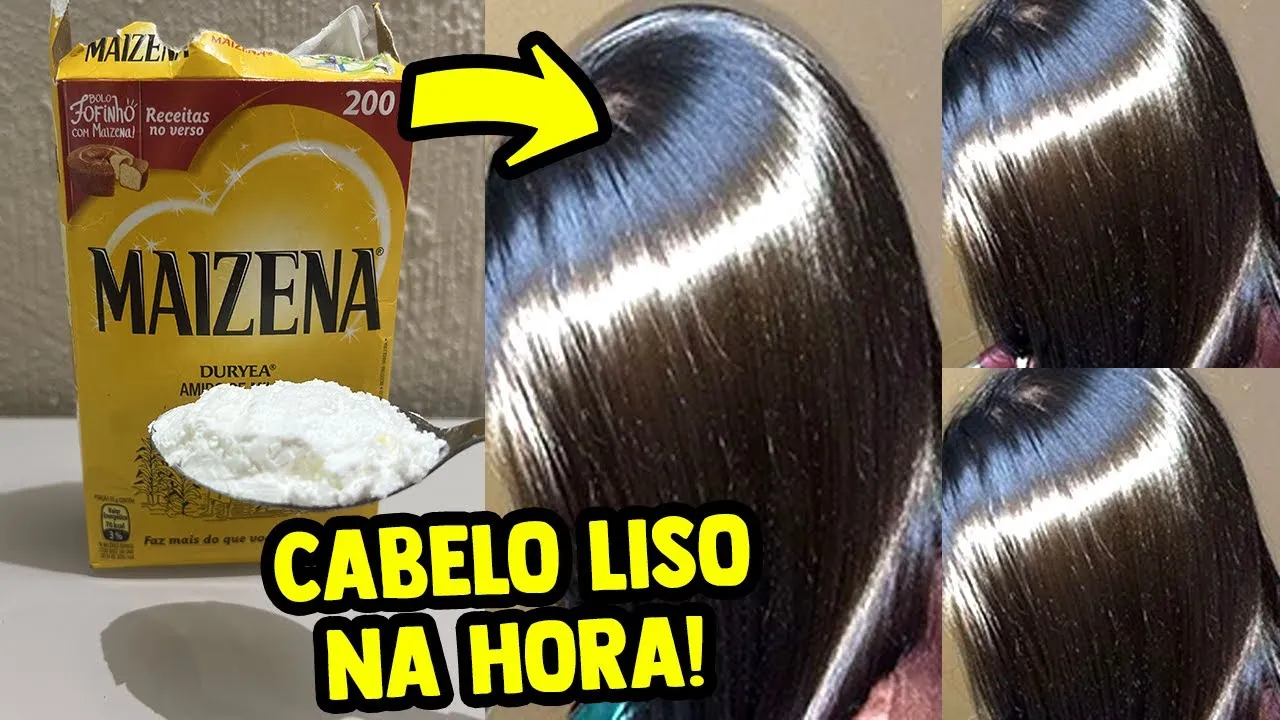Como deixar o cabelo liso usando Maizena