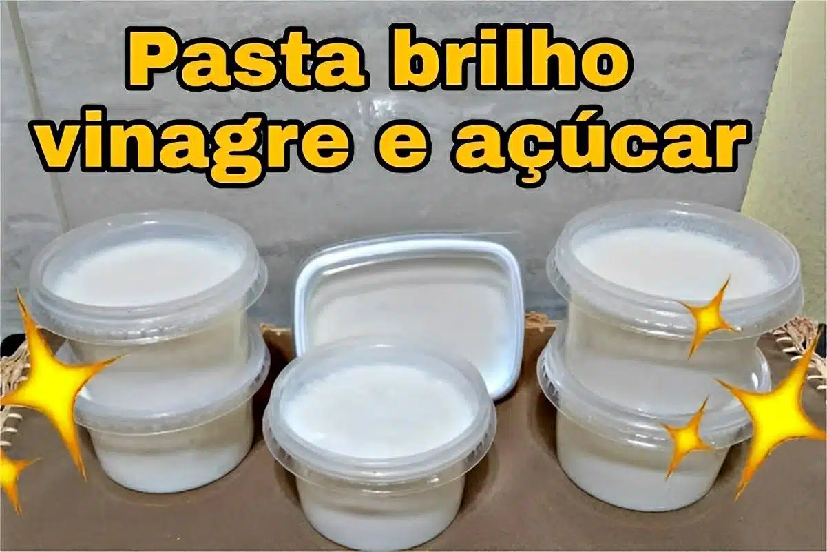 Pasta para dar brilho em panelas e formas de alumínio