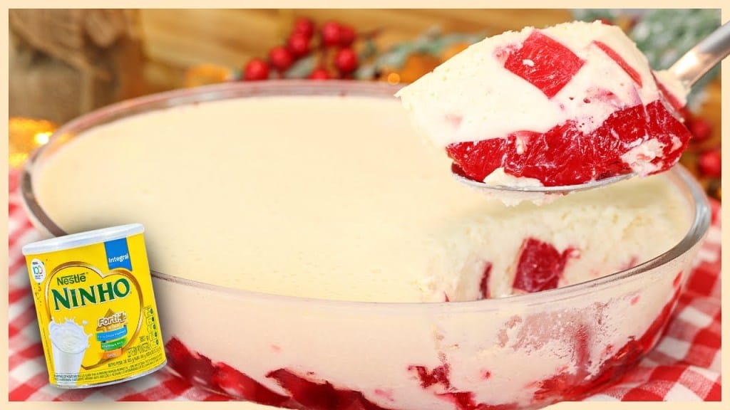 Sobremesa de Gelatina com Dois Ingredientes