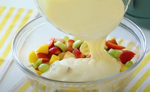 Mousse de Salada de Frutas Cremoso