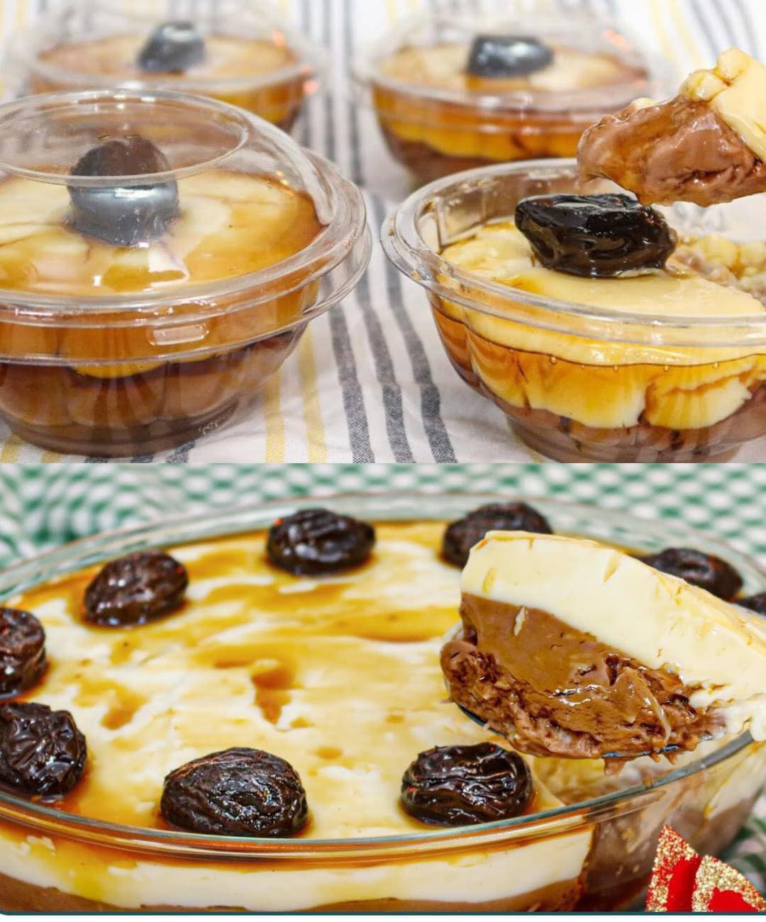 Creme Natalino no pote