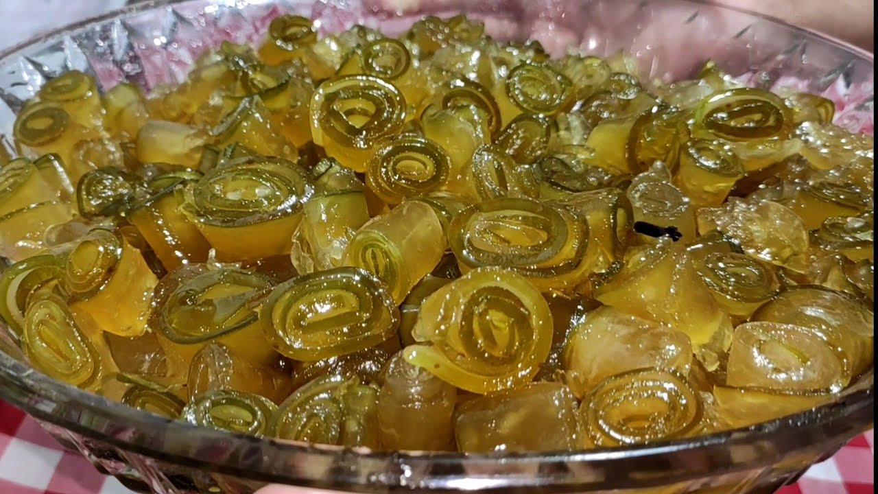 doce de mamão verde enroladinho