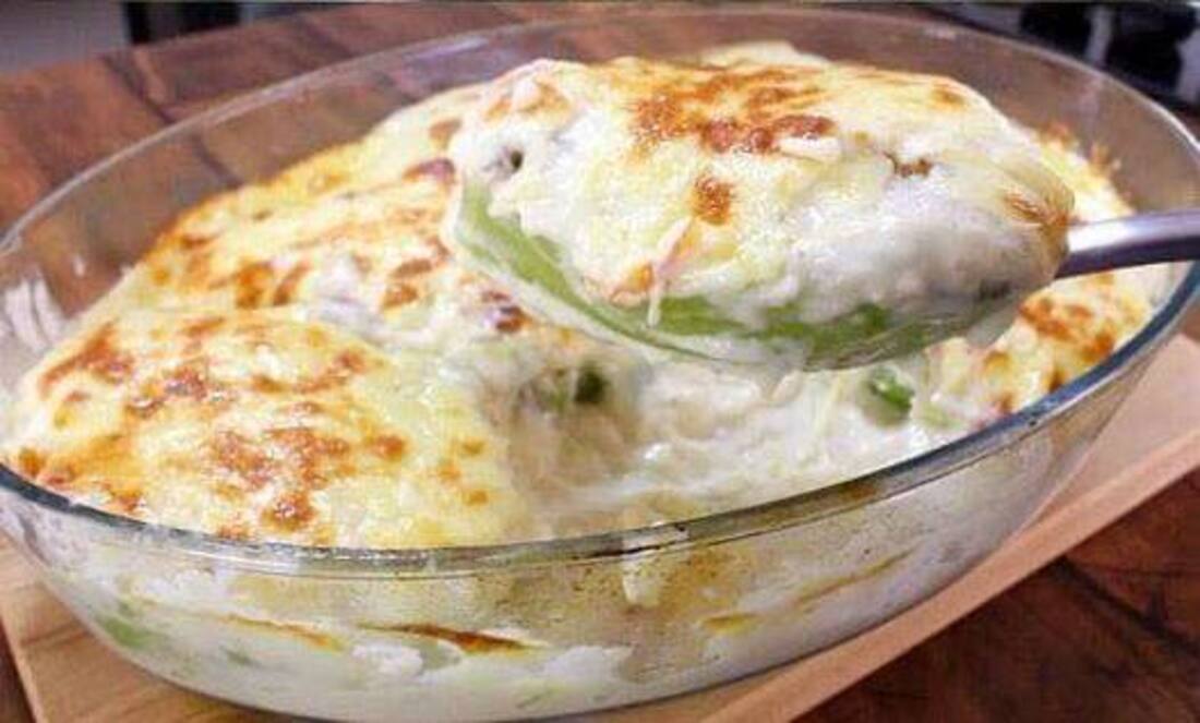 chuchu recheado gratinado
