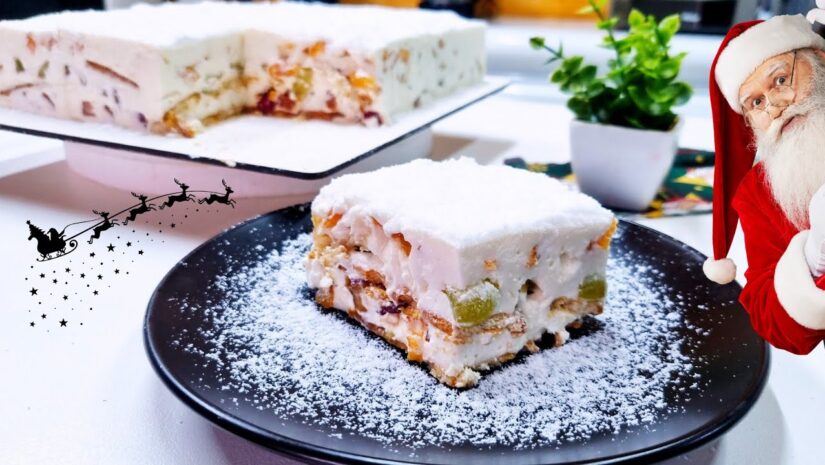 torta de marshmallow nevada