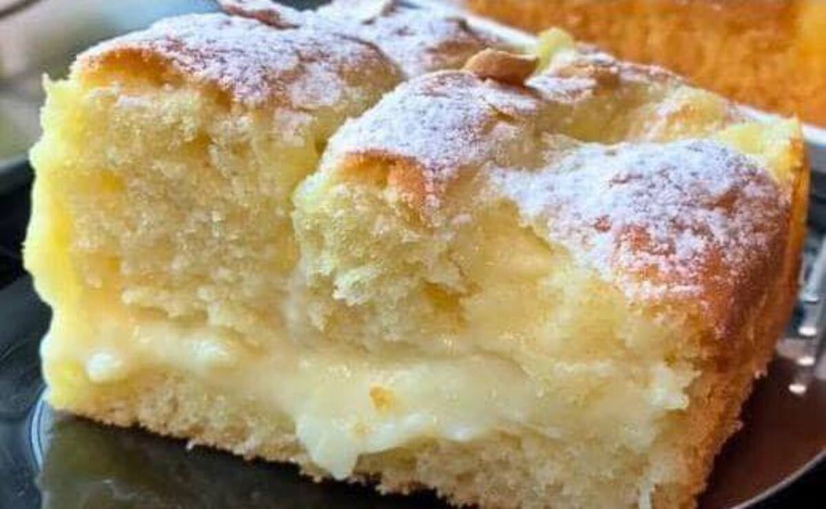 Bolo Simples com Recheio de Creme de Limão
