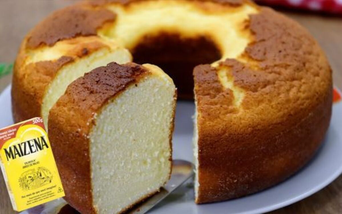 Bolo de Maizena com 3 ingredientes