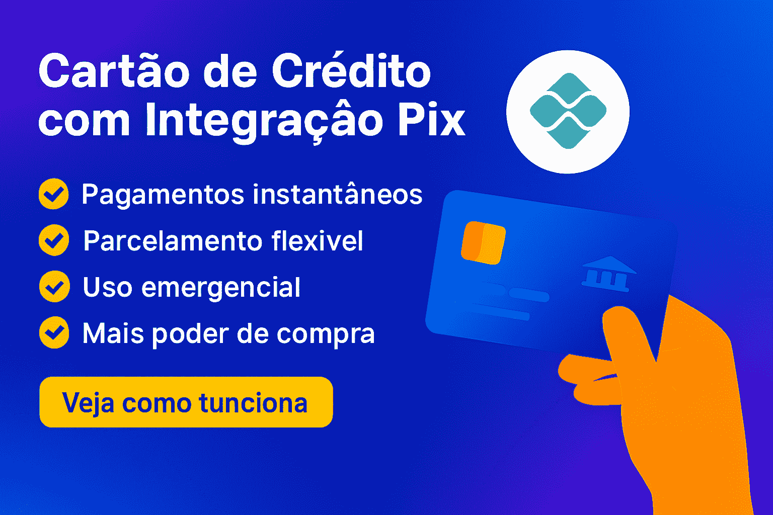 Cartão de Crédito com Integração Pix